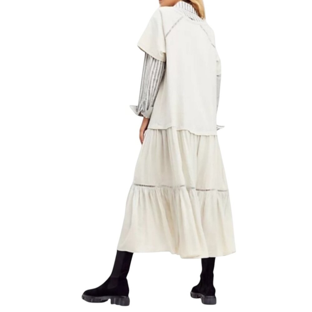 Free People Sun Fade Midi Dress, NWT, Thistle Seed, L